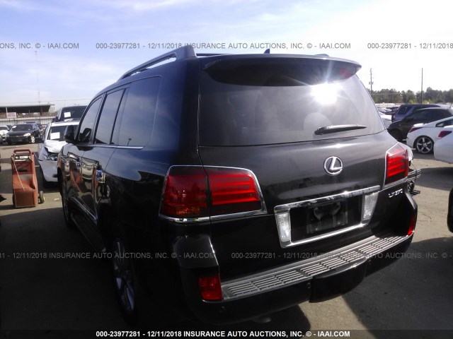 JTJHY7AXXB4072364 - 2011 LEXUS LX 570 BLACK photo 4