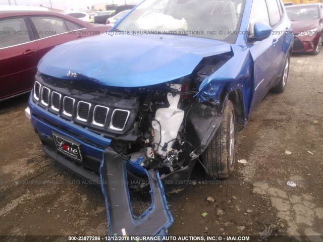 3C4NJCBB3HT682292 - 2017 JEEP COMPASS LATITUDE BLUE photo 6