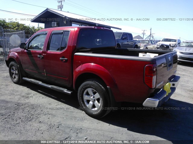 1N6AD0EV3BC434585 - 2011 NISSAN FRONTIER S/SV/SL/PRO-4X RED photo 3