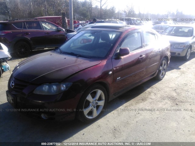 JM1BK324561414978 - 2006 MAZDA 3 S RED photo 2