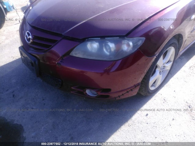 JM1BK324561414978 - 2006 MAZDA 3 S RED photo 6