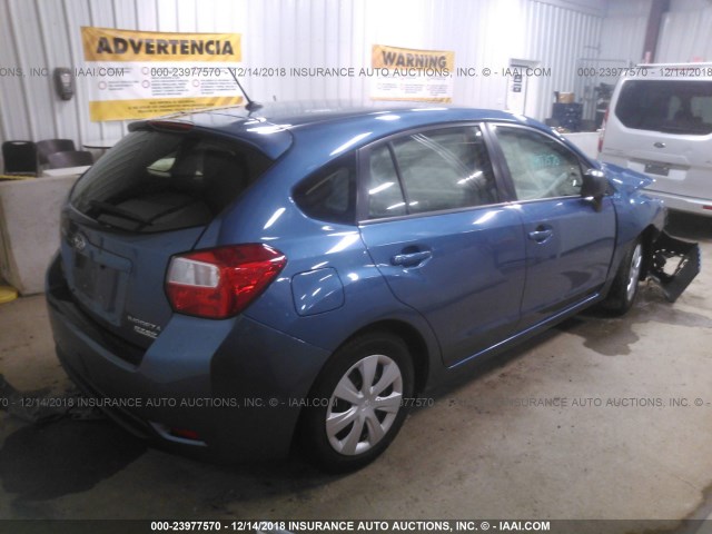 JF1GPAA69E8236048 - 2014 SUBARU IMPREZA BLUE photo 4