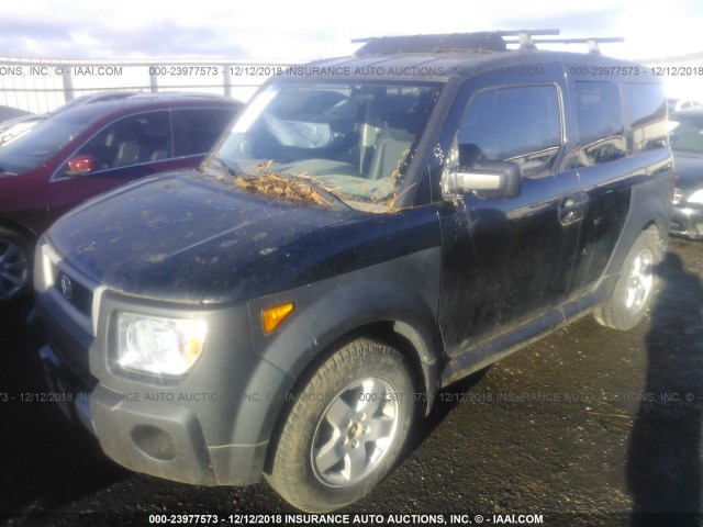 5J6YH28625L002106 - 2005 HONDA ELEMENT EX BLACK photo 2