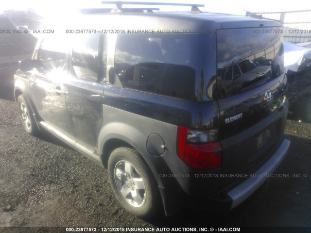 5J6YH28625L002106 - 2005 HONDA ELEMENT EX BLACK photo 3