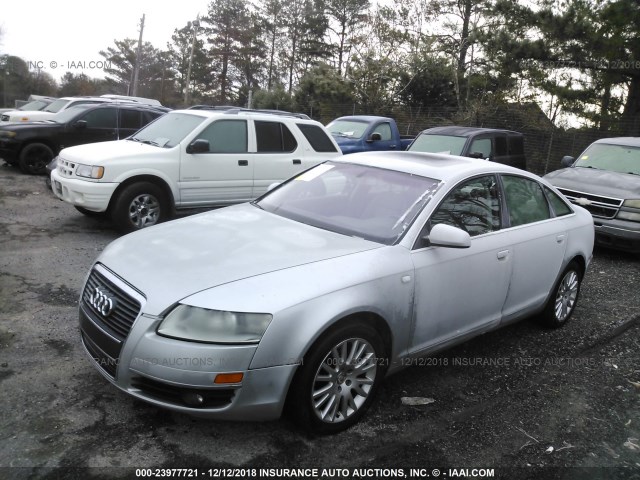 WAUDG74FX6N032600 - 2006 AUDI A6 3.2 QUATTRO SILVER photo 2