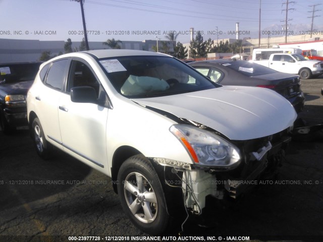 JN8AS5MTXCW278331 - 2012 NISSAN ROGUE S/SV WHITE photo 1