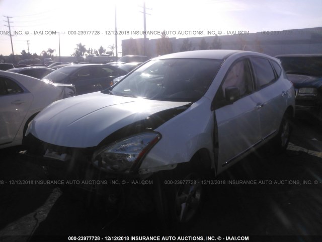 JN8AS5MTXCW278331 - 2012 NISSAN ROGUE S/SV WHITE photo 2