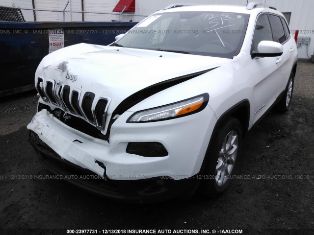 1C4PJLCB6FW791067 - 2015 JEEP CHEROKEE LATITUDE WHITE photo 2