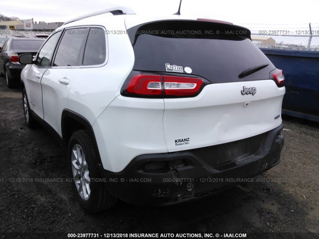 1C4PJLCB6FW791067 - 2015 JEEP CHEROKEE LATITUDE WHITE photo 3