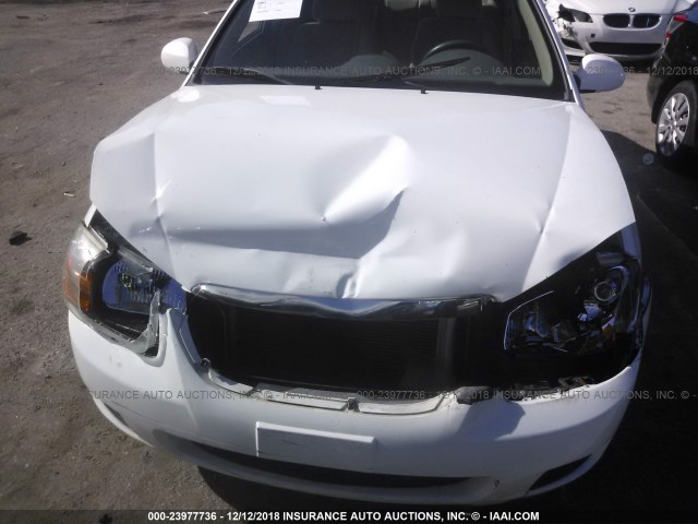 KNAFE221895668266 - 2009 KIA SPECTRA EX/LX/SX WHITE photo 6