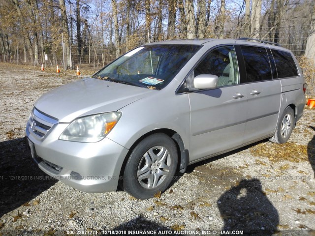 5FNRL38787B060766 - 2007 HONDA ODYSSEY EXL SILVER photo 2