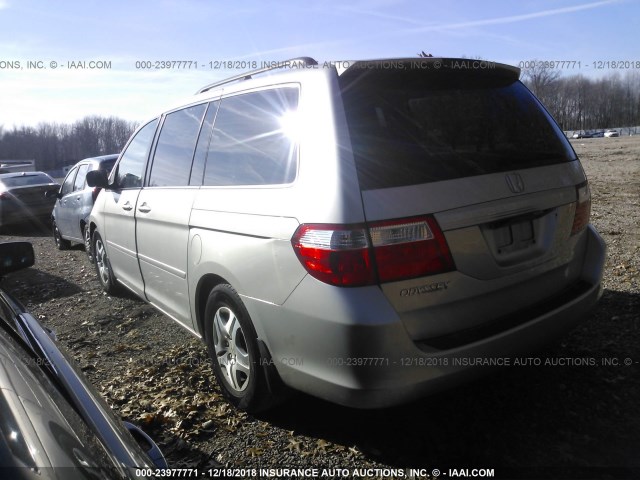 5FNRL38787B060766 - 2007 HONDA ODYSSEY EXL SILVER photo 3