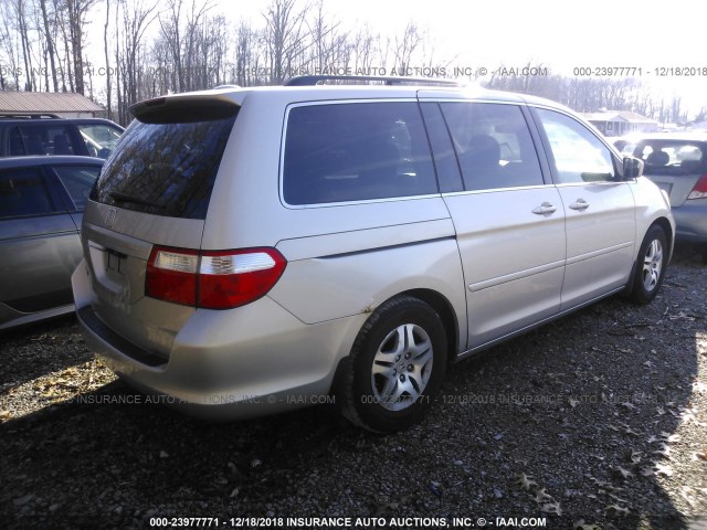 5FNRL38787B060766 - 2007 HONDA ODYSSEY EXL SILVER photo 4