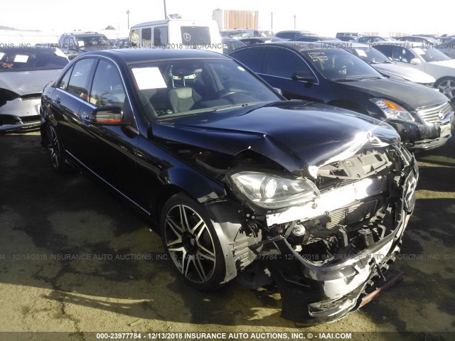 WDDGF4HB6DR246696 - 2013 MERCEDES-BENZ C 250 BLACK photo 1