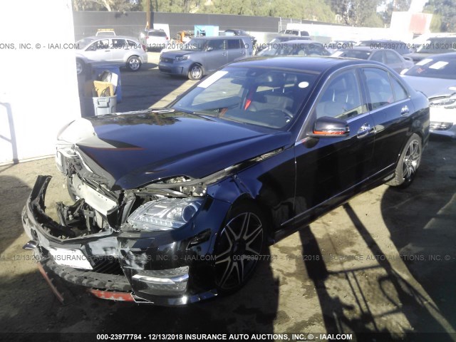 WDDGF4HB6DR246696 - 2013 MERCEDES-BENZ C 250 BLACK photo 2