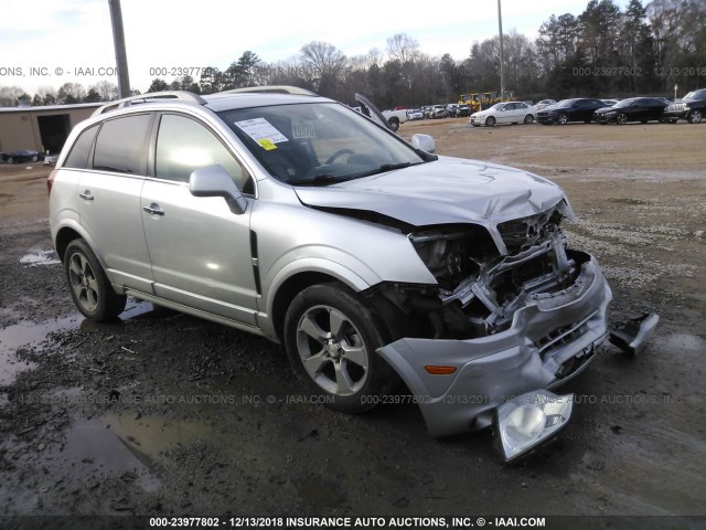 3GNAL4EK1ES523967 - 2014 CHEVROLET CAPTIVA LTZ SILVER photo 1