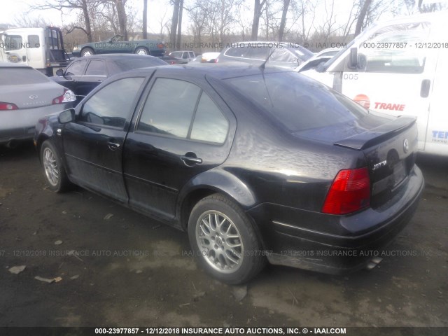 3VWPE69M23M195123 - 2003 VOLKSWAGEN JETTA WOLFSBURG 黑色 照片 3