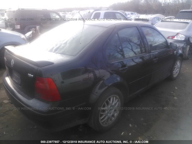 3VWPE69M23M195123 - 2003 VOLKSWAGEN JETTA WOLFSBURG 黑色 照片 4