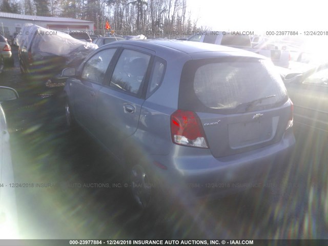 KL1TD66607B729900 - 2007 CHEVROLET AVEO LS BLUE photo 3