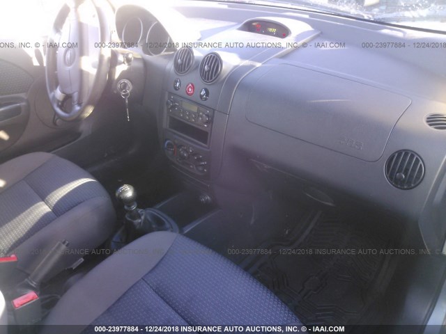 KL1TD66607B729900 - 2007 CHEVROLET AVEO LS BLUE photo 5