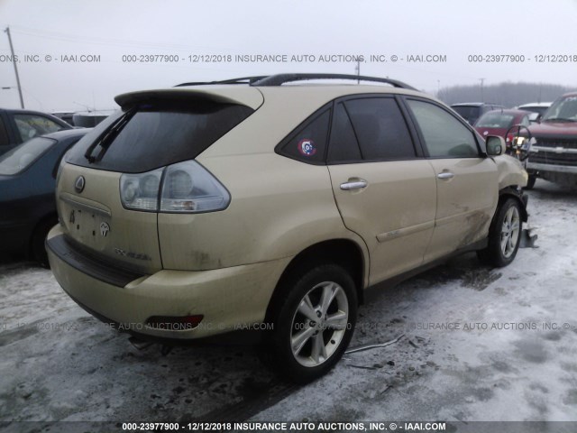 JTJHW31U682048992 - 2008 LEXUS RX 400H GOLD photo 4