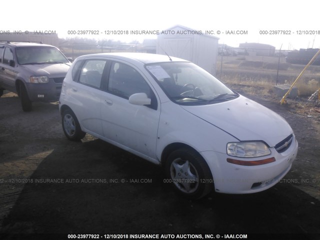KL1TD66668B087510 - 2008 CHEVROLET AVEO LS WHITE photo 1