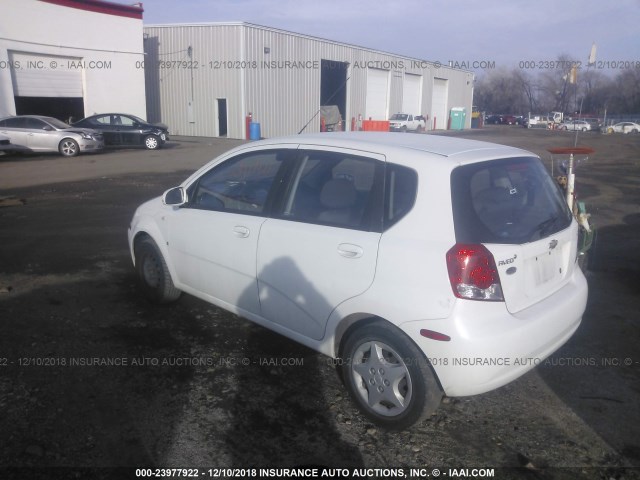 KL1TD66668B087510 - 2008 CHEVROLET AVEO LS WHITE photo 3