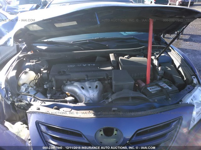 4T1BE46K58U226996 - 2008 TOYOTA CAMRY CE/LE/XLE/SE BLUE photo 10