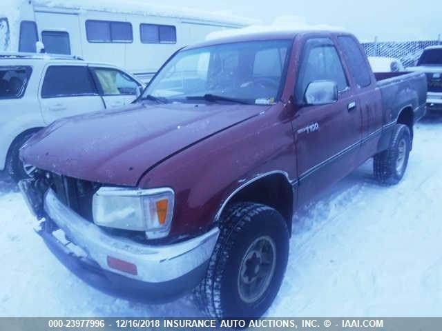 JT4UN24DXT0022040 - 1996 TOYOTA T100 XTRACAB SR5 MAROON photo 2