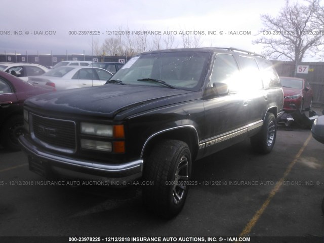 1GKEK13K4SJ767094 - 1995 GMC YUKON BLACK photo 2