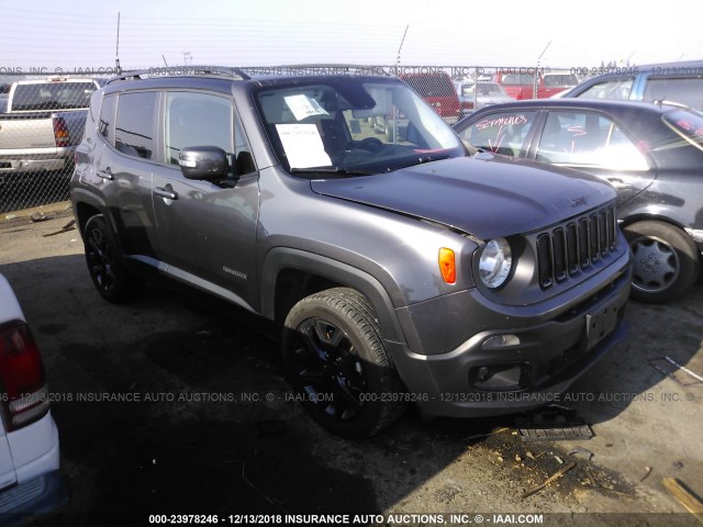 ZACCJBBT0GPD80913 - 2016 JEEP RENEGADE LATITUDE GRAY photo 1