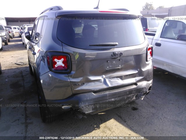 ZACCJBBT0GPD80913 - 2016 JEEP RENEGADE LATITUDE GRAY photo 6