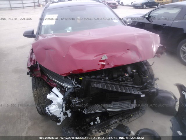 KM8K22AA8JU163149 - 2018 HYUNDAI KONA SEL RED photo 6