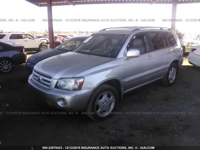 JTEDP21A850090968 - 2005 TOYOTA HIGHLANDER LIMITED SILVER photo 2