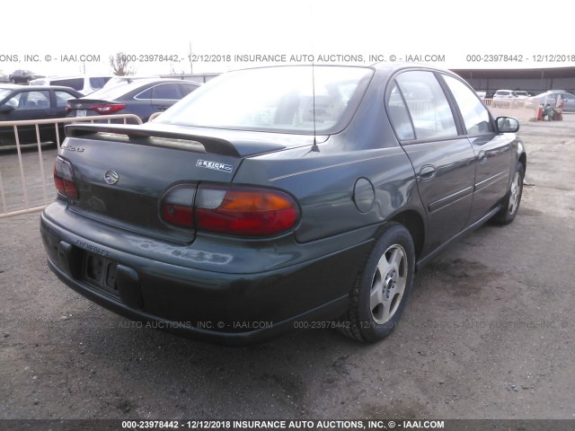 1G1NE52J32M611316 - 2002 CHEVROLET MALIBU LS Yaşıl foto 4