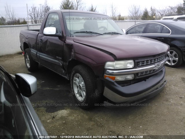 1GCEC14T7YZ223005 - 2000 CHEVROLET SILVERADO C1500 MAROON photo 1