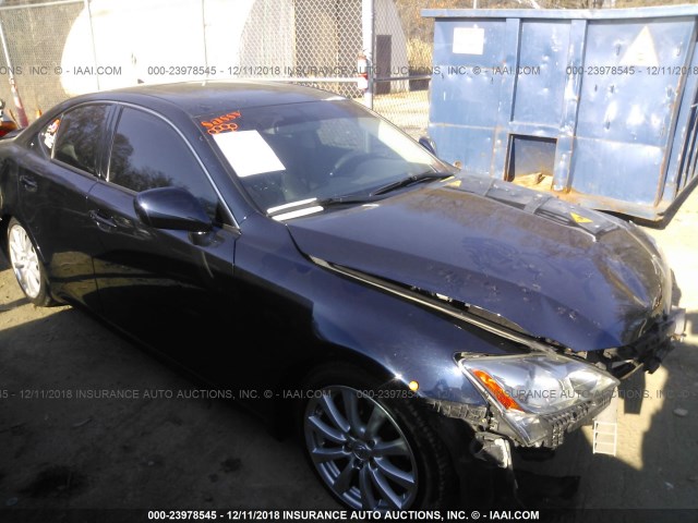 JTHCK262585026604 - 2008 LEXUS IS 250 Dark Blue photo 1