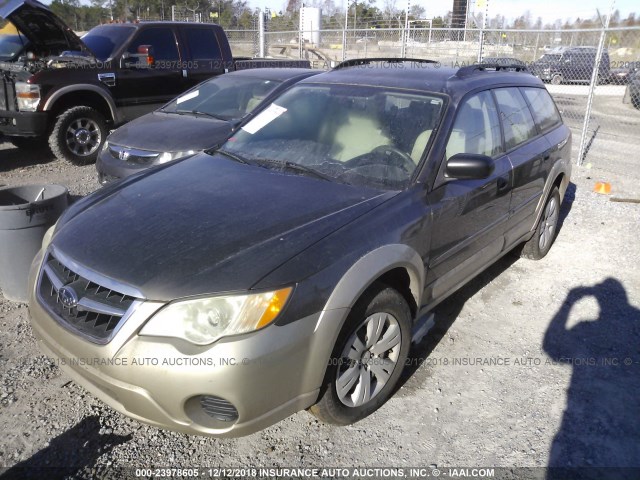 4S4BP60C887365655 - 2008 SUBARU OUTBACK GOLD photo 2