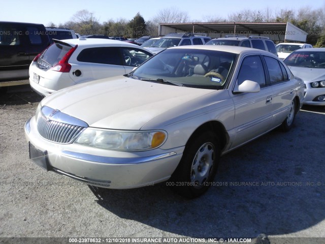 1LNHM97V4YY916881 - 2000 LINCOLN CONTINENTAL  Champagne photo 2