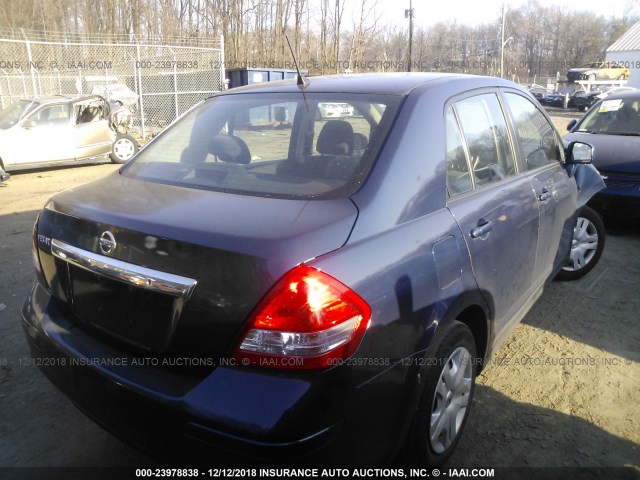 3N1BC1AP1BL476221 - 2011 NISSAN VERSA S/SL BLUE photo 4