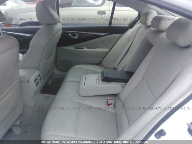 JN1BV7AR7EM699582 - 2014 INFINITI Q50 PREMIUM/SPORT WHITE photo 8