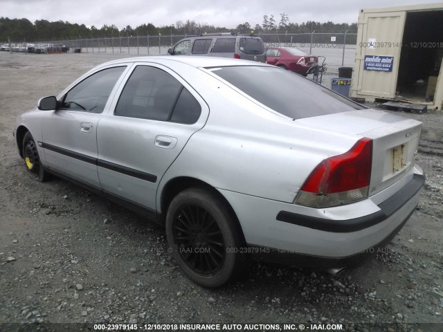 YV1RS58D312015517 - 2001 VOLVO S60 2.4T SILVER photo 3