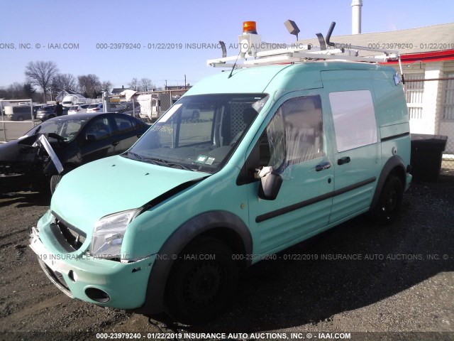 NM0LS7BN2BT067478 - 2011 FORD TRANSIT CONNECT XLT TEAL photo 2