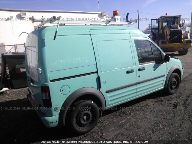 NM0LS7BN2BT067478 - 2011 FORD TRANSIT CONNECT XLT TEAL photo 4