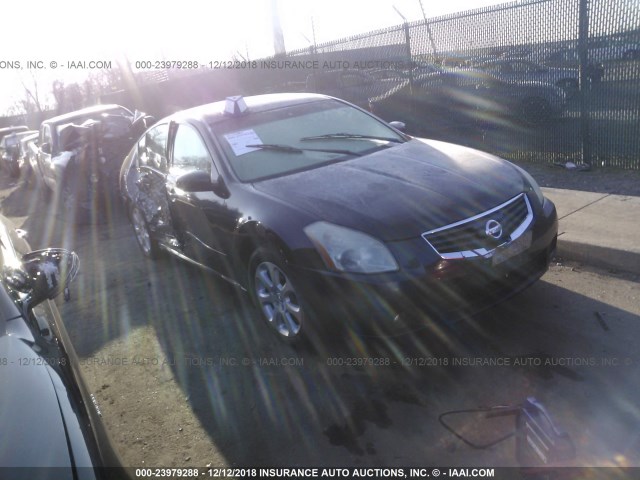 1N4BA41E07C803817 - 2007 NISSAN MAXIMA SE/SL BLACK photo 1