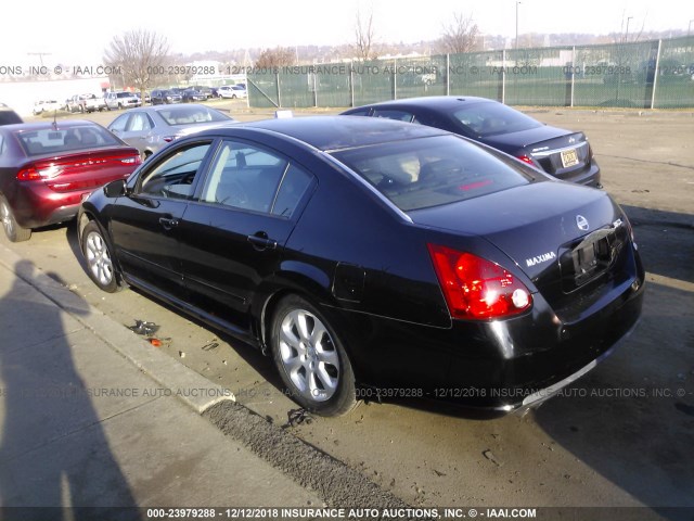 1N4BA41E07C803817 - 2007 NISSAN MAXIMA SE/SL BLACK photo 3