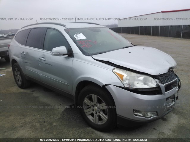 1GNKRJED0BJ114133 - 2011 CHEVROLET TRAVERSE LT SILVER photo 1