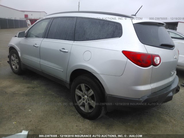 1GNKRJED0BJ114133 - 2011 CHEVROLET TRAVERSE LT SILVER photo 3