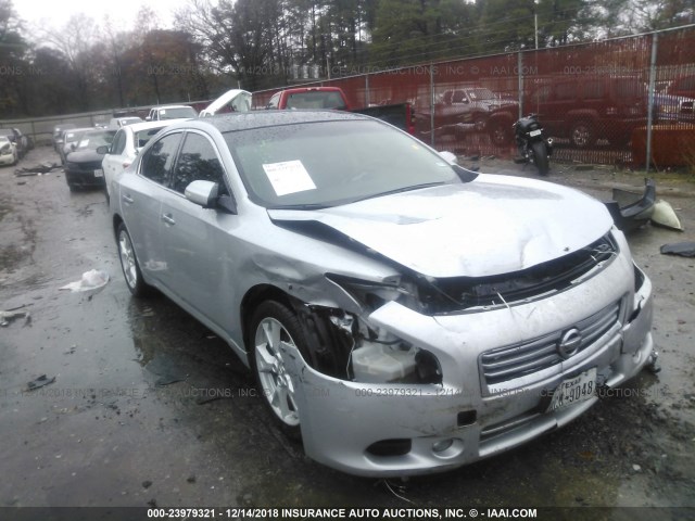 1N4AA5AP2CC850411 - 2012 NISSAN MAXIMA S/SV SILVER photo 1