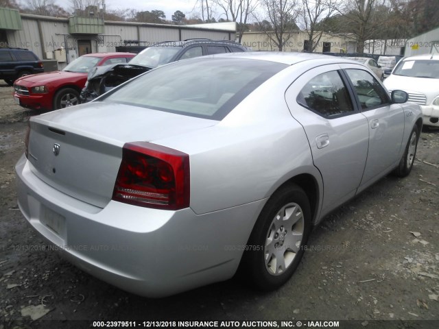 2B3KA43R87H796995 - 2007 DODGE CHARGER SE/SXT SILVER photo 4